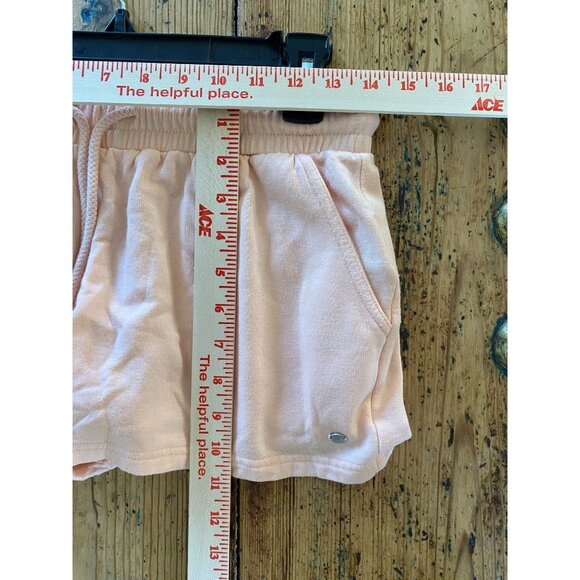 Roxy Womens Peach Terry Cloth Lounge Shorts With Pockets & Drawstring Small - Picture 7 of 7